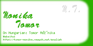 monika tomor business card